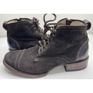 Freebird By Steven Men's Nate Brown Lace Up Leather Boots Size 10
